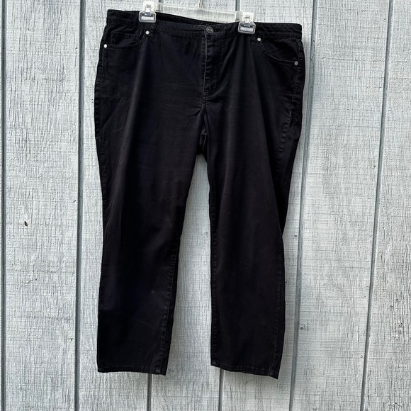 Buffalo David Bitton Pants - Buffalo David Bitton Daily Mid Rise Stretch Skinny Ankle Grazer Pants Black